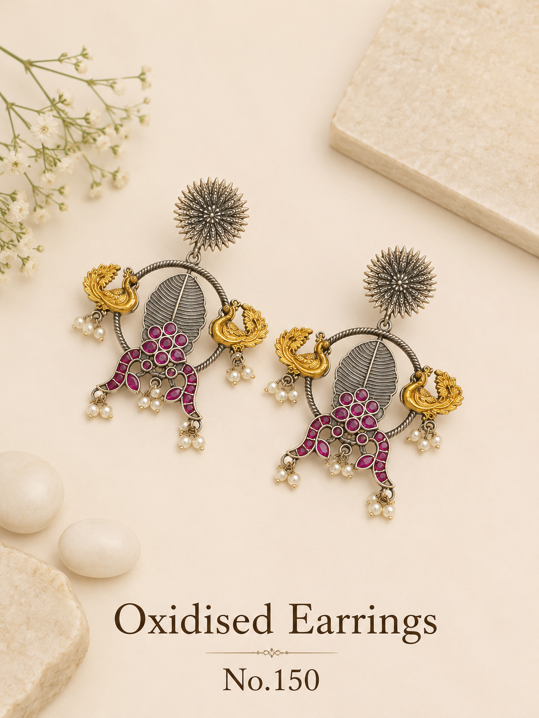 Oxidised Earrings