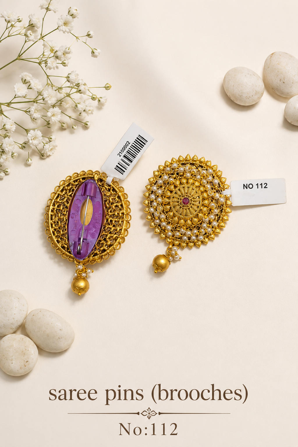 Antique Saree Pins [Brooches]