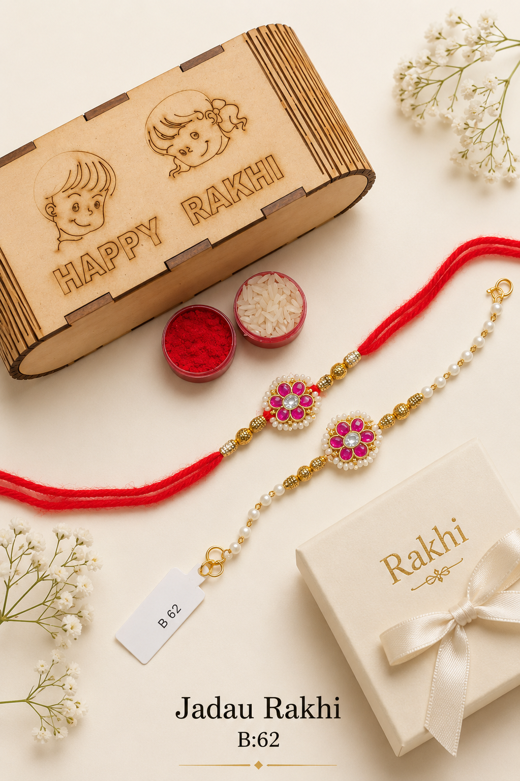 Pachi/Jadau Kundan Rakhi