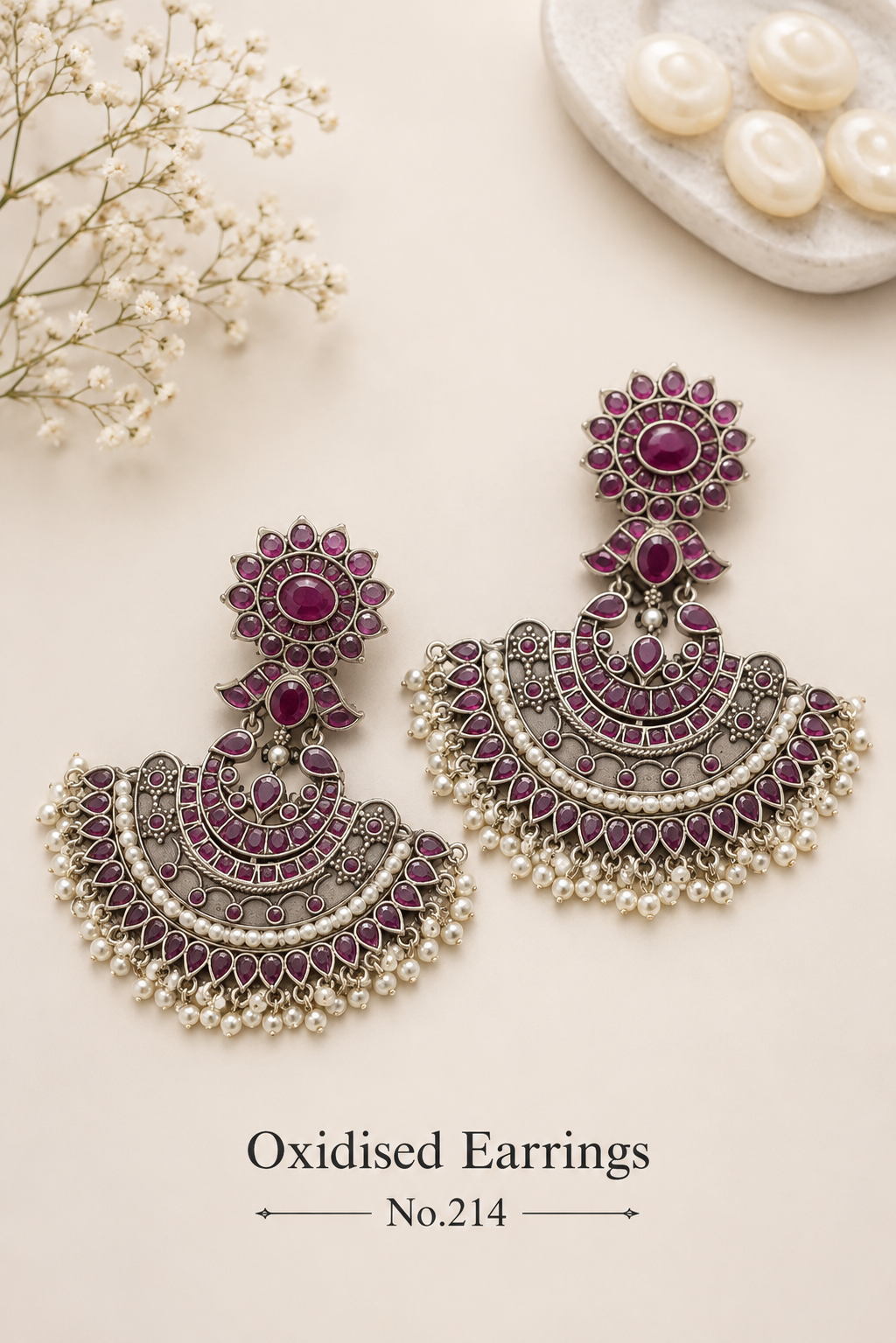 Oxidised Earrings