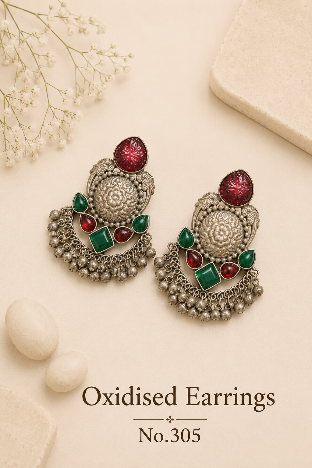 Oxidised Earrings