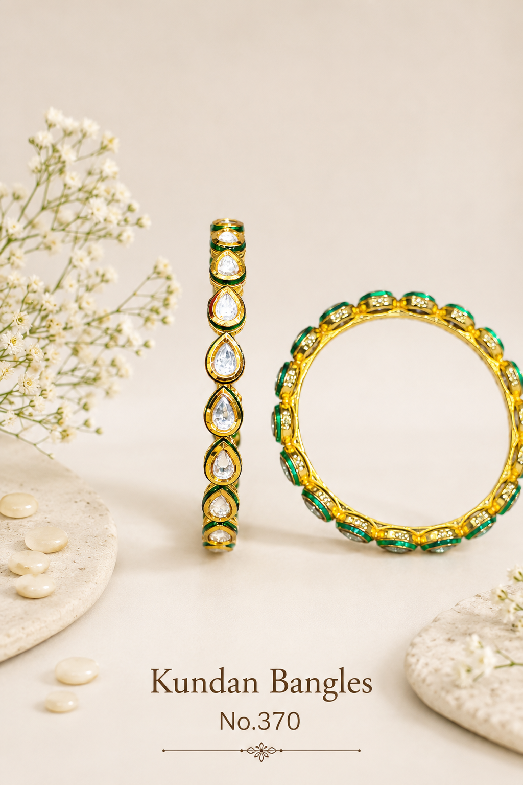 Kundan Bangles.