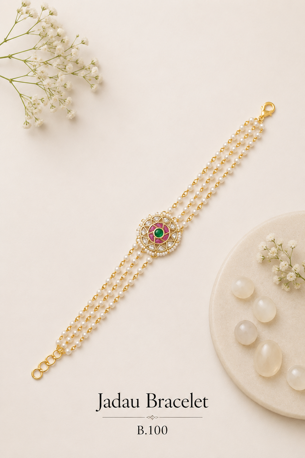 Pachi Kundan/Jadau Bracelet