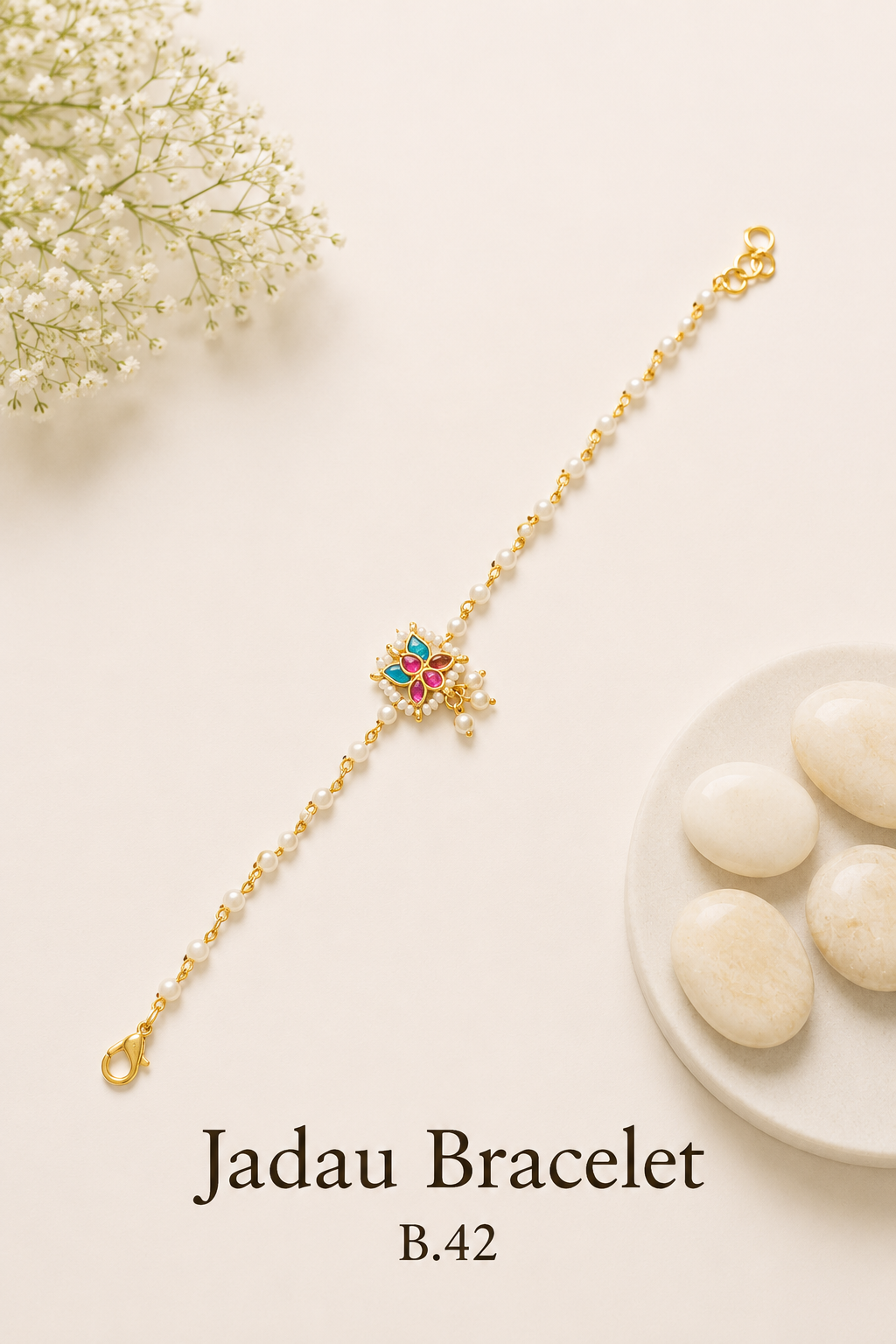 Pachi Kundan/Jadau Bracelet