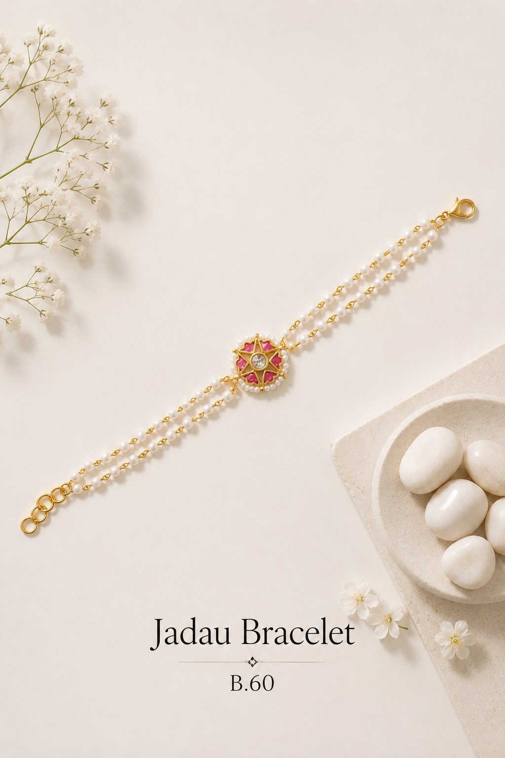 Pachi Kundan/Jadau Bracelet