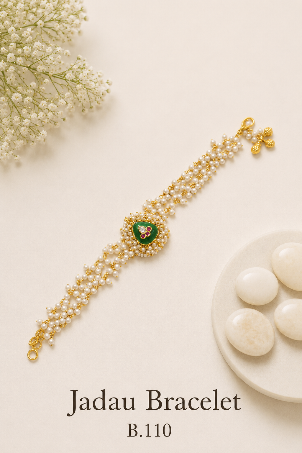 Pachi Kundan/Jadau Bracelet