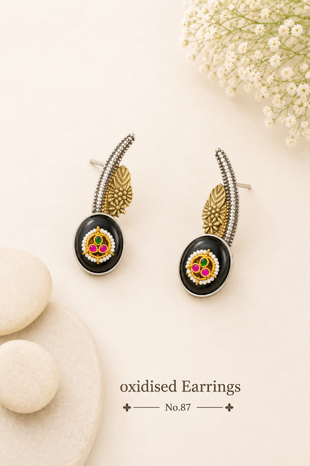 Oxidised Earrings (Earcuffs)