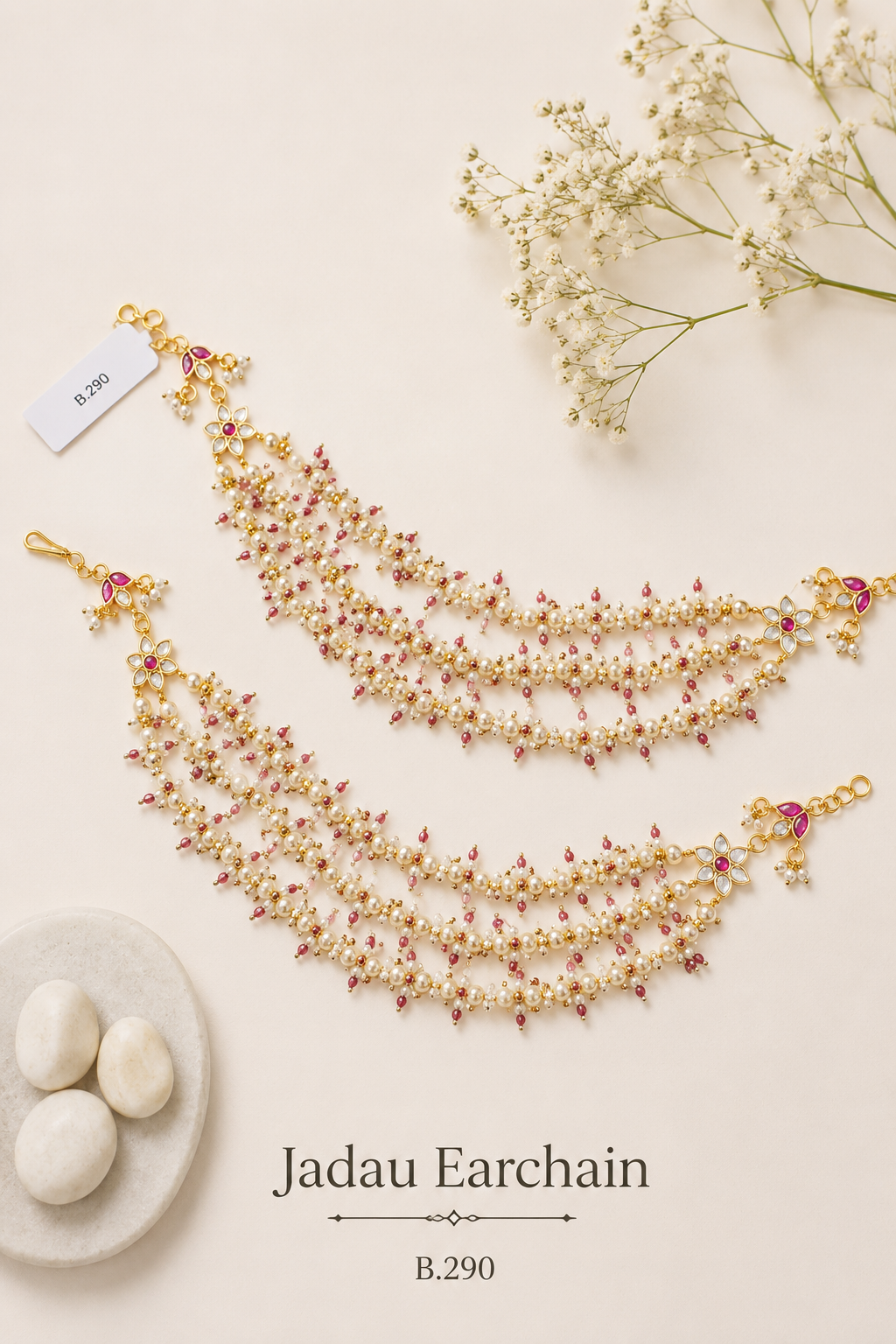 Pachi-Kundan/Jadau Earchain