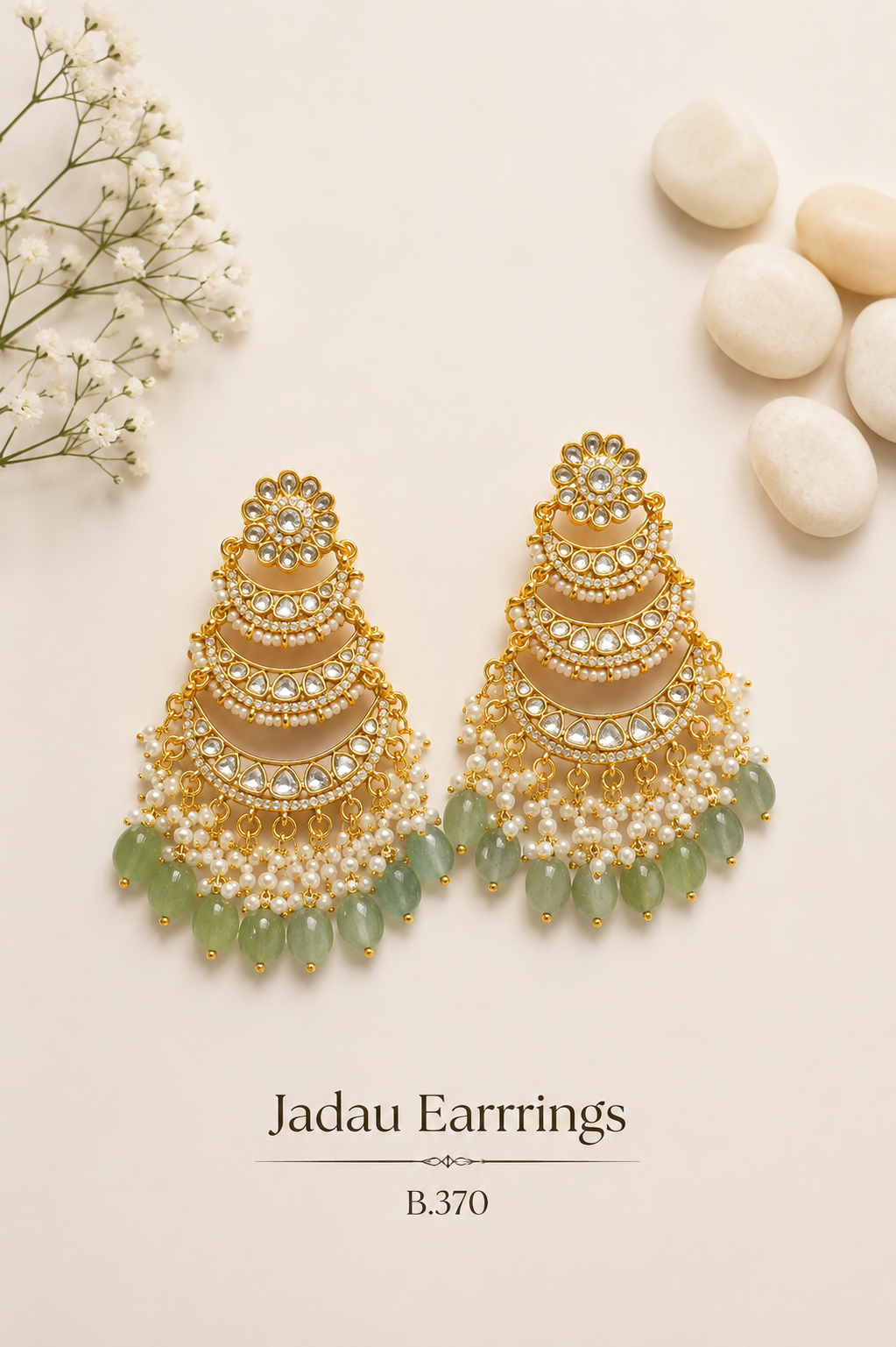 Pachi Kundan/ Jadau Earrings