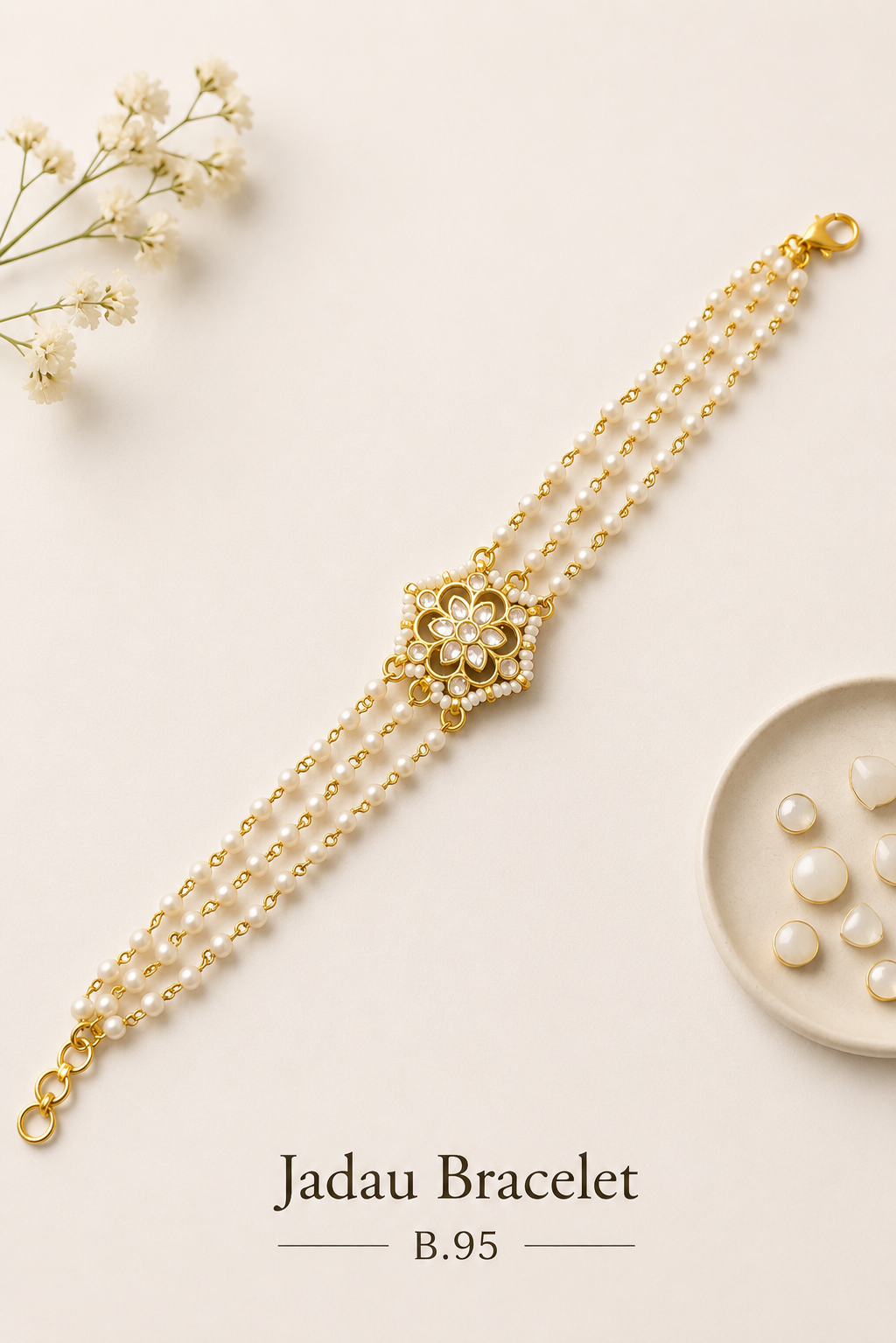 Pachi Kundan/Jadau Bracelet