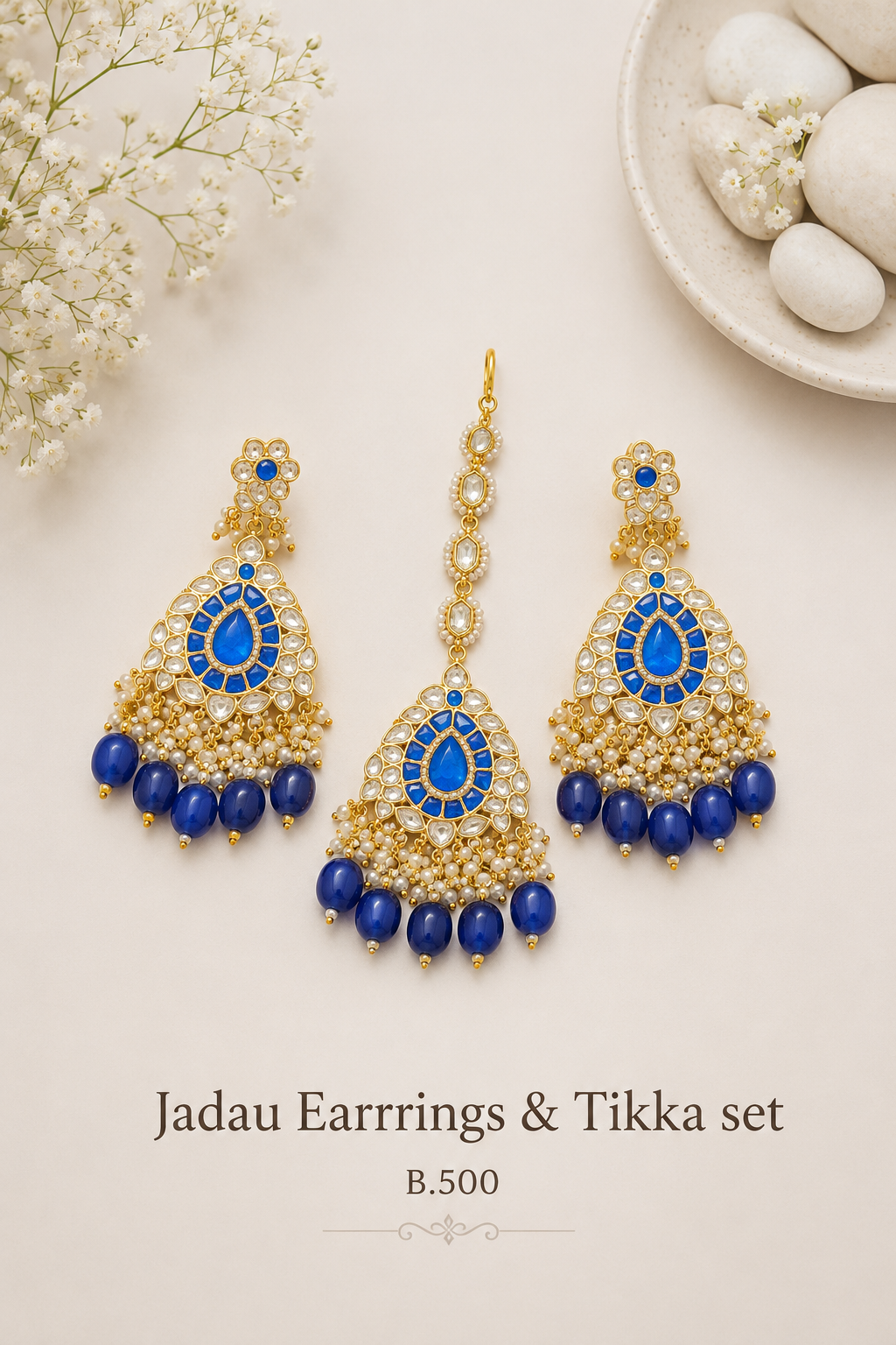 Pachi Kundan/ Jadau Earrings