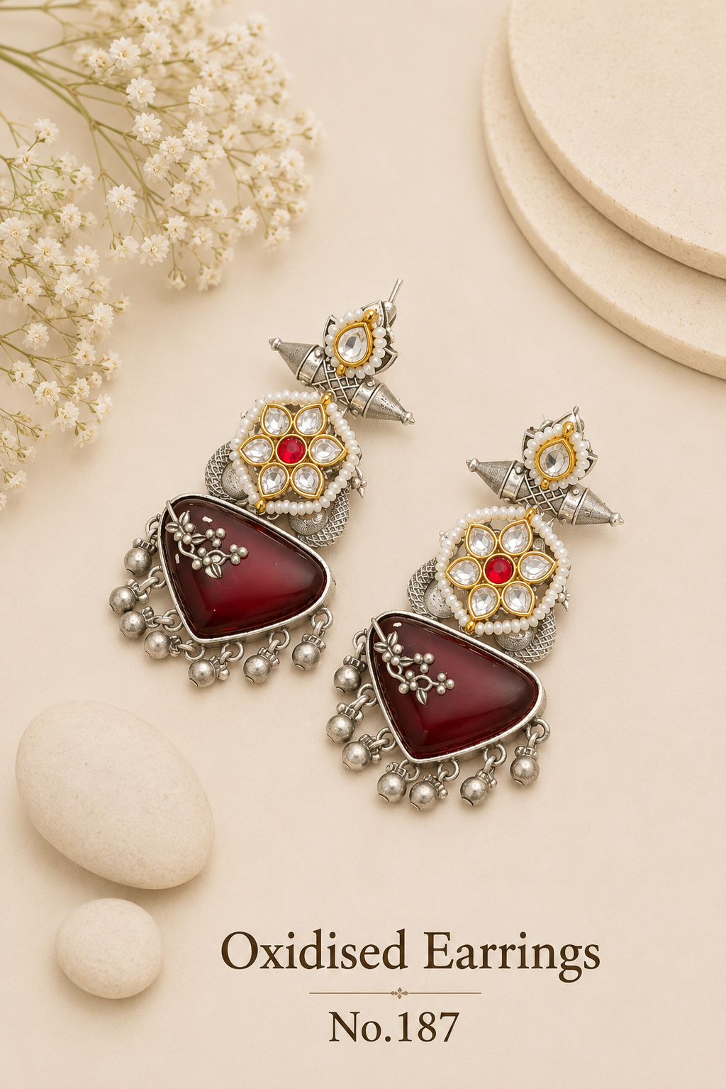 Oxidised Earrings