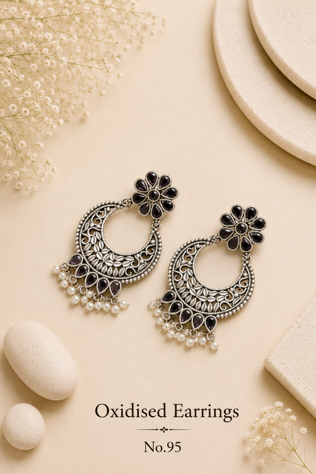 Oxidised Earrings