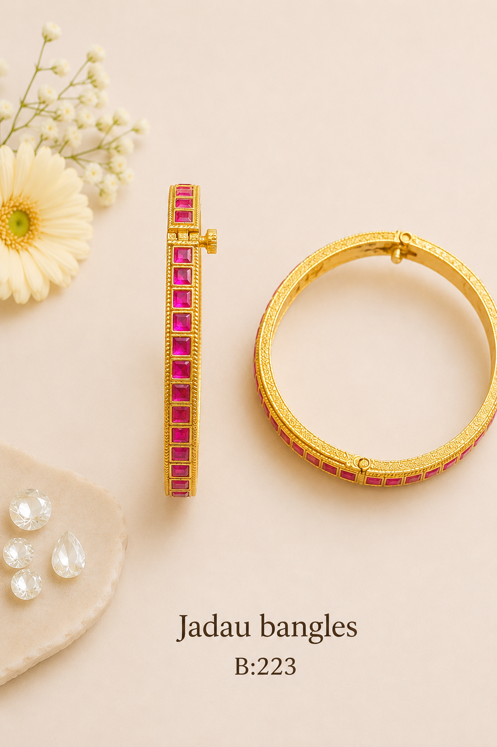 Pachi Kundan/Jadau Bangles