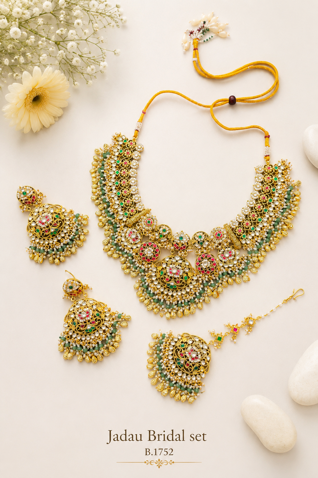Pachi Kundan/ Jadau Bridal set