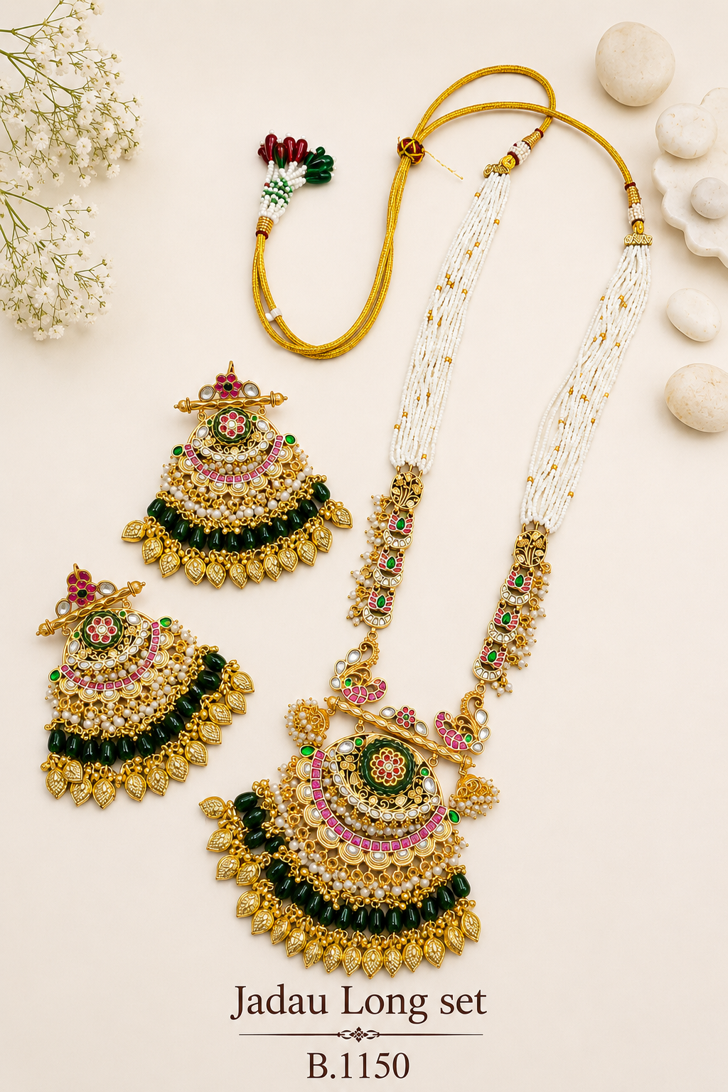 Pachi Kundan/ Jadau Long Set