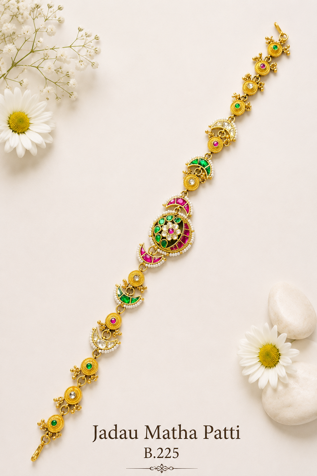 Pachi/Jadau Kundan Matha Patti