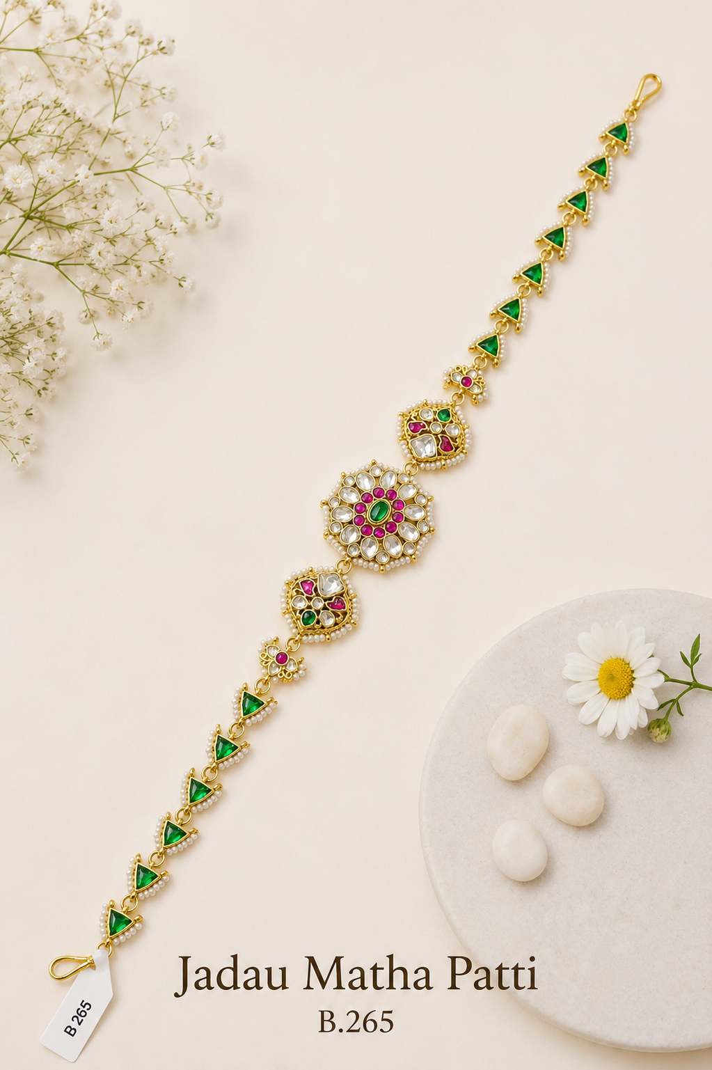 Pachi/Jadau Kundan Matha Patti