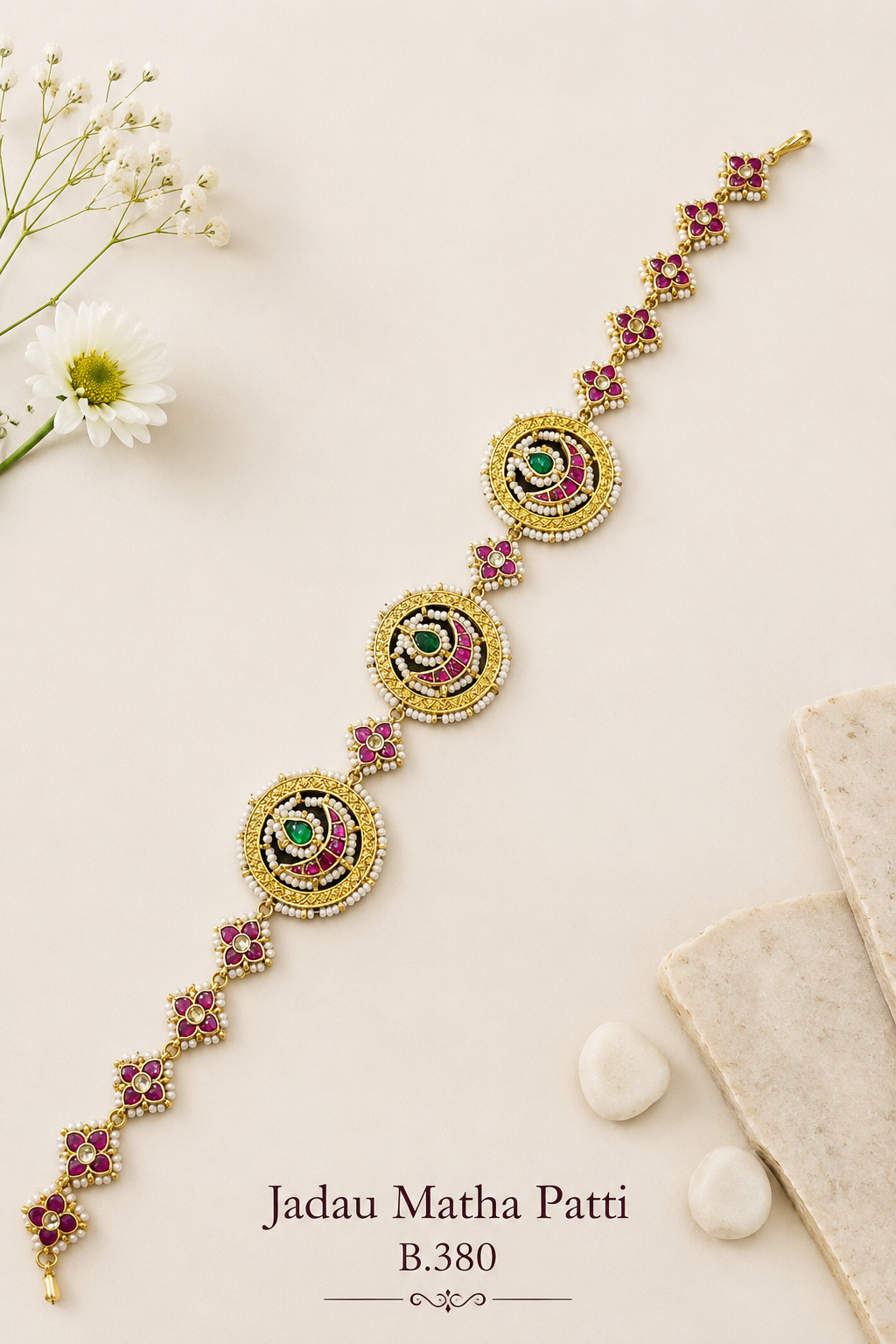 Pachi/Jadau Kundan Matha Patti