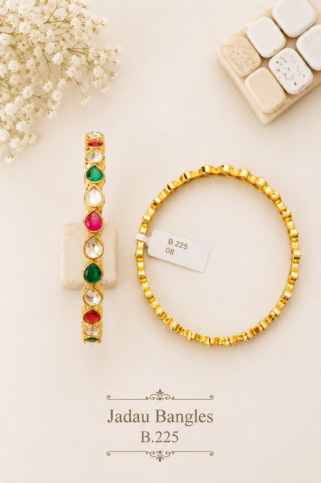 Pachi Kundan/Jadau Bangles