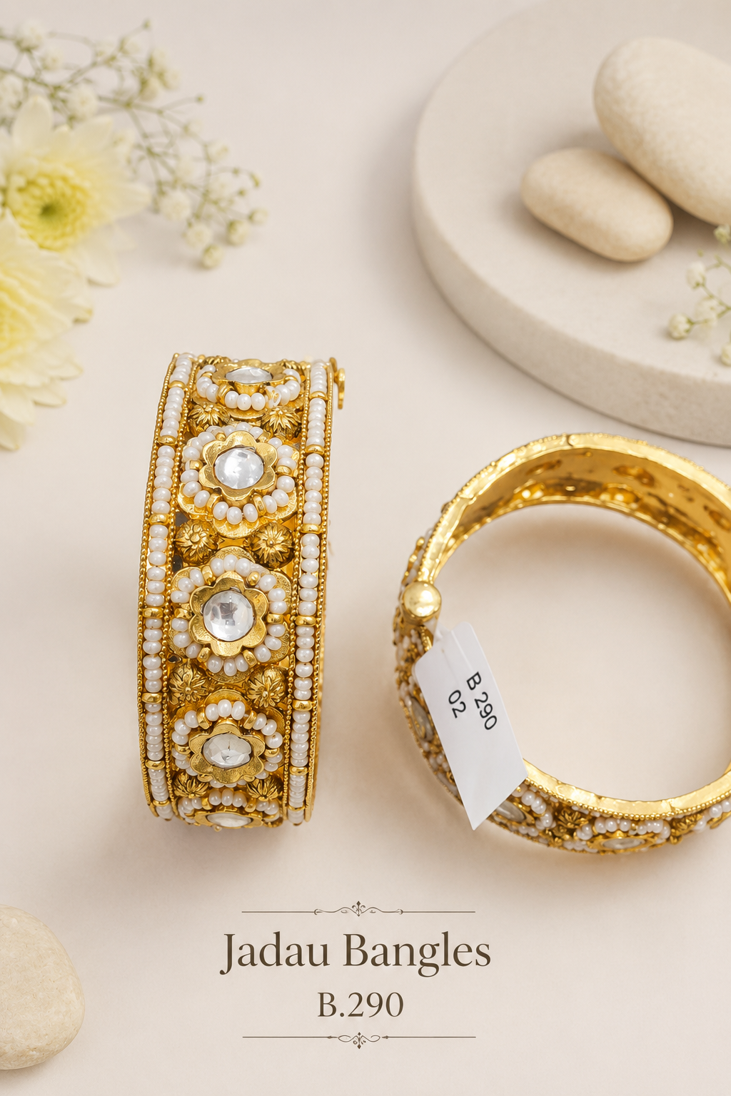 Pachi Kundan/Jadau Bangles