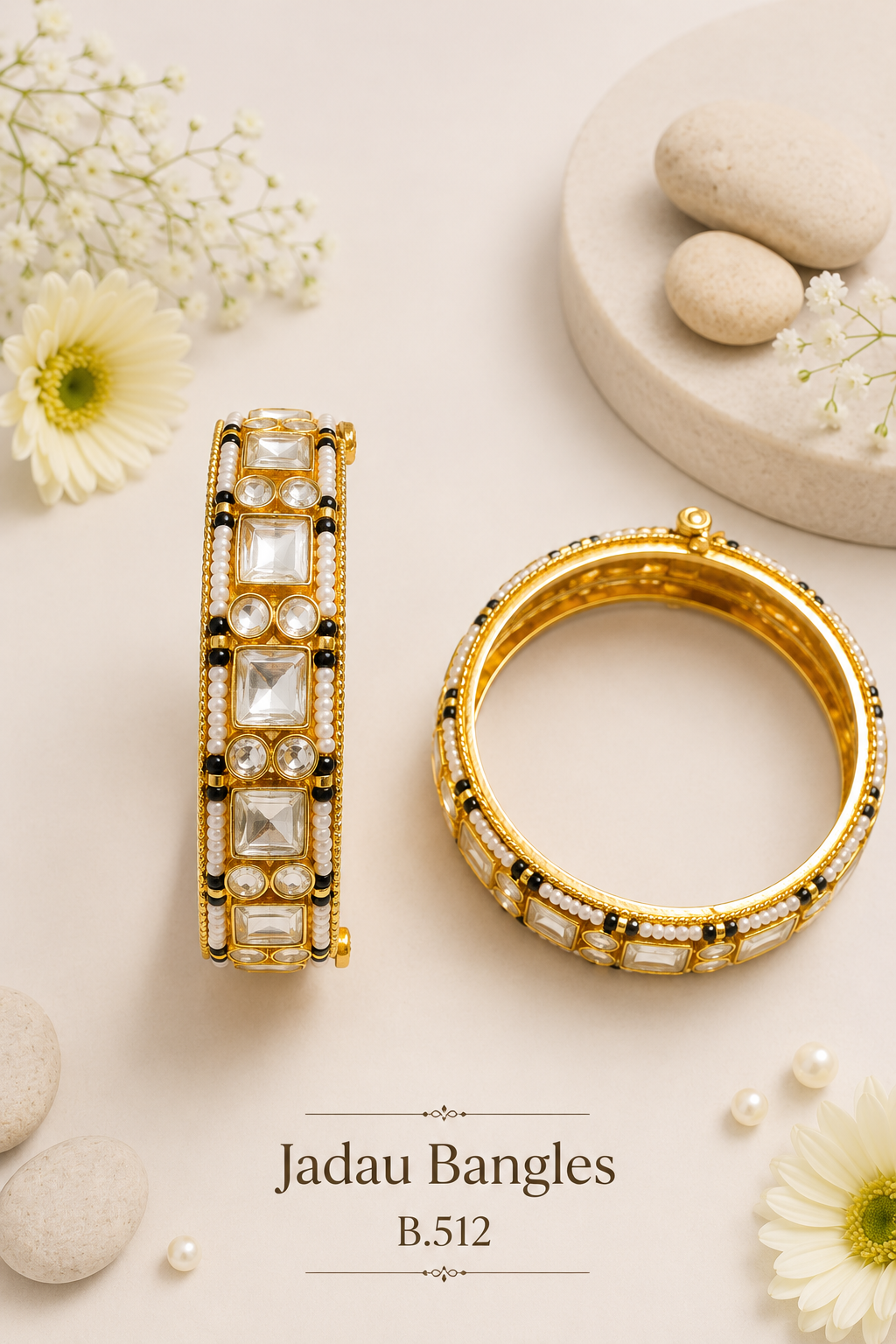 Pachi Kundan/Jadau Bangles