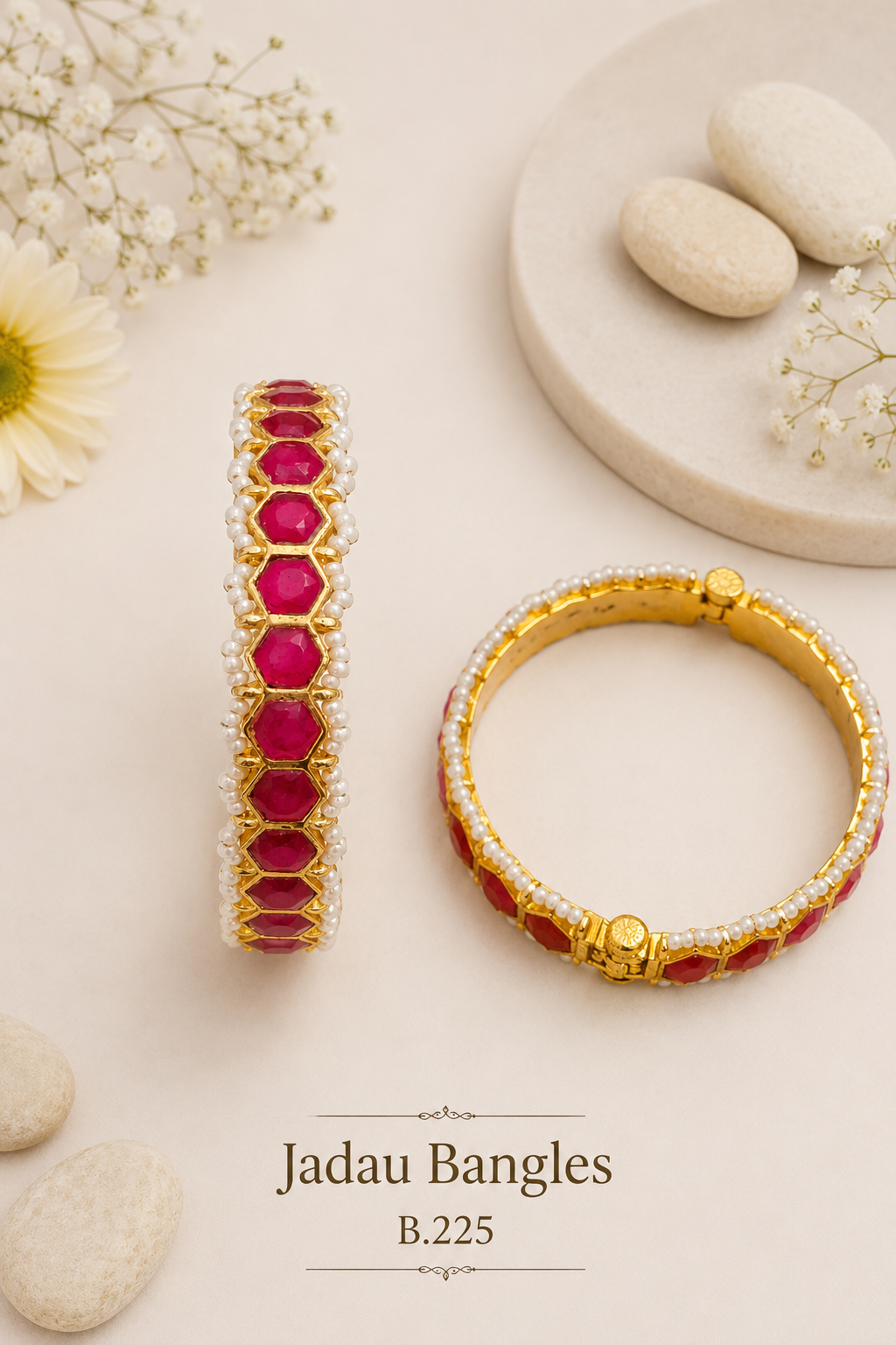 Pachi Kundan/Jadau Bangles