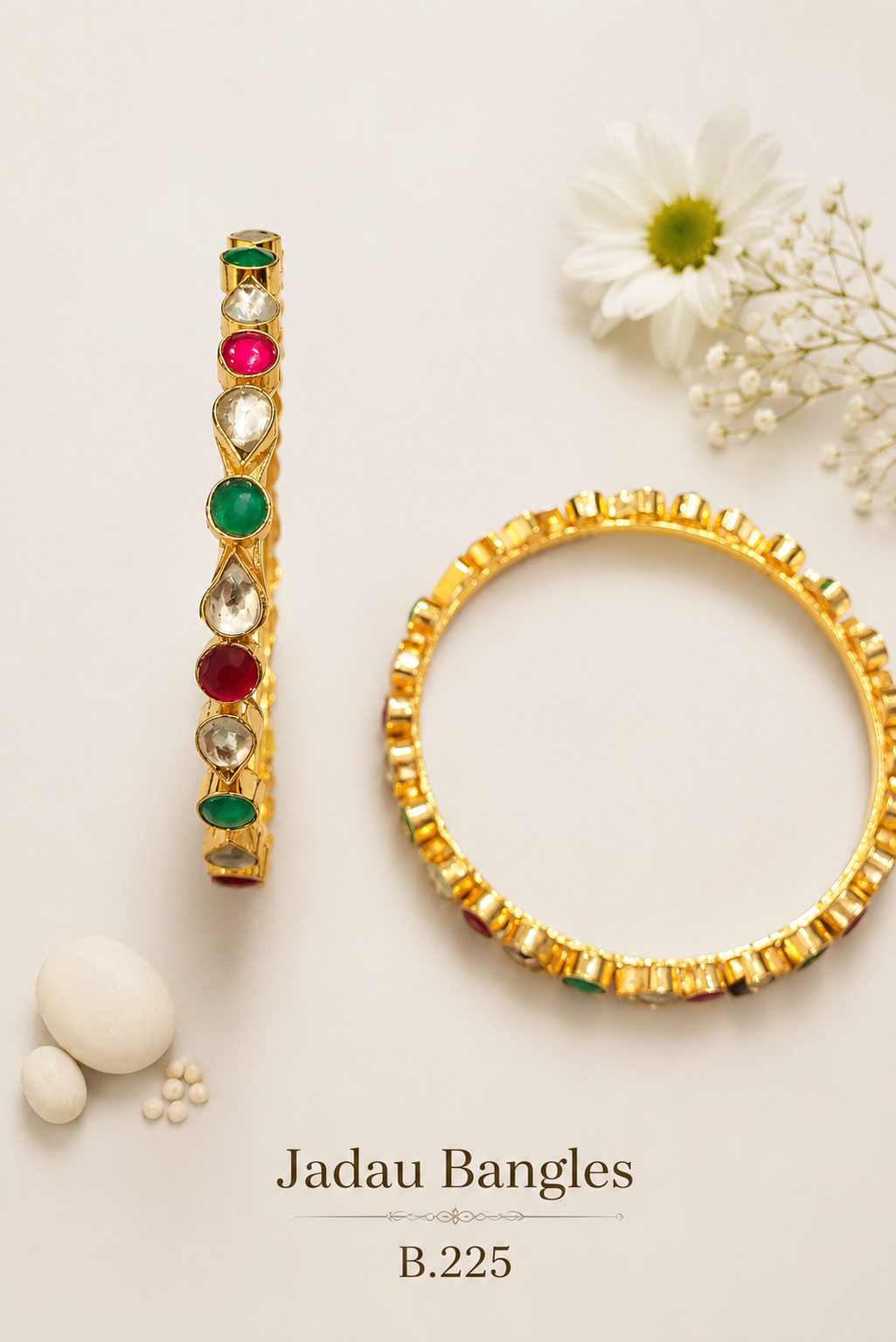 Pachi Kundan/Jadau Bangles