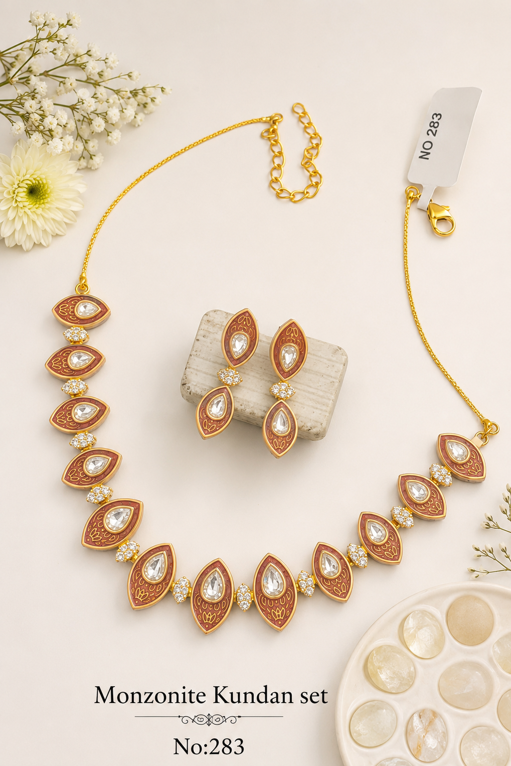 Monzonite Kundan Sets