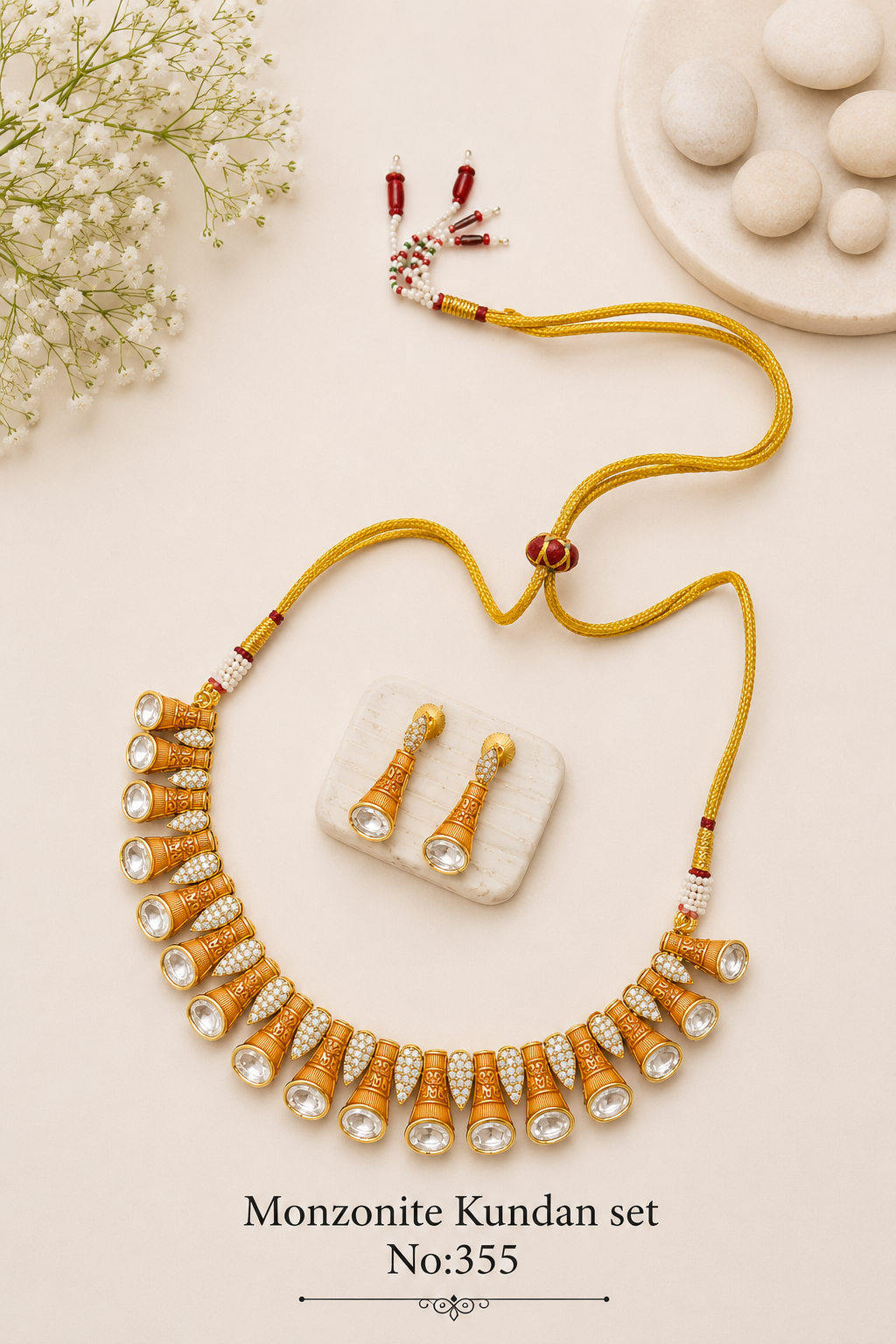 Monzonite Kundan Sets