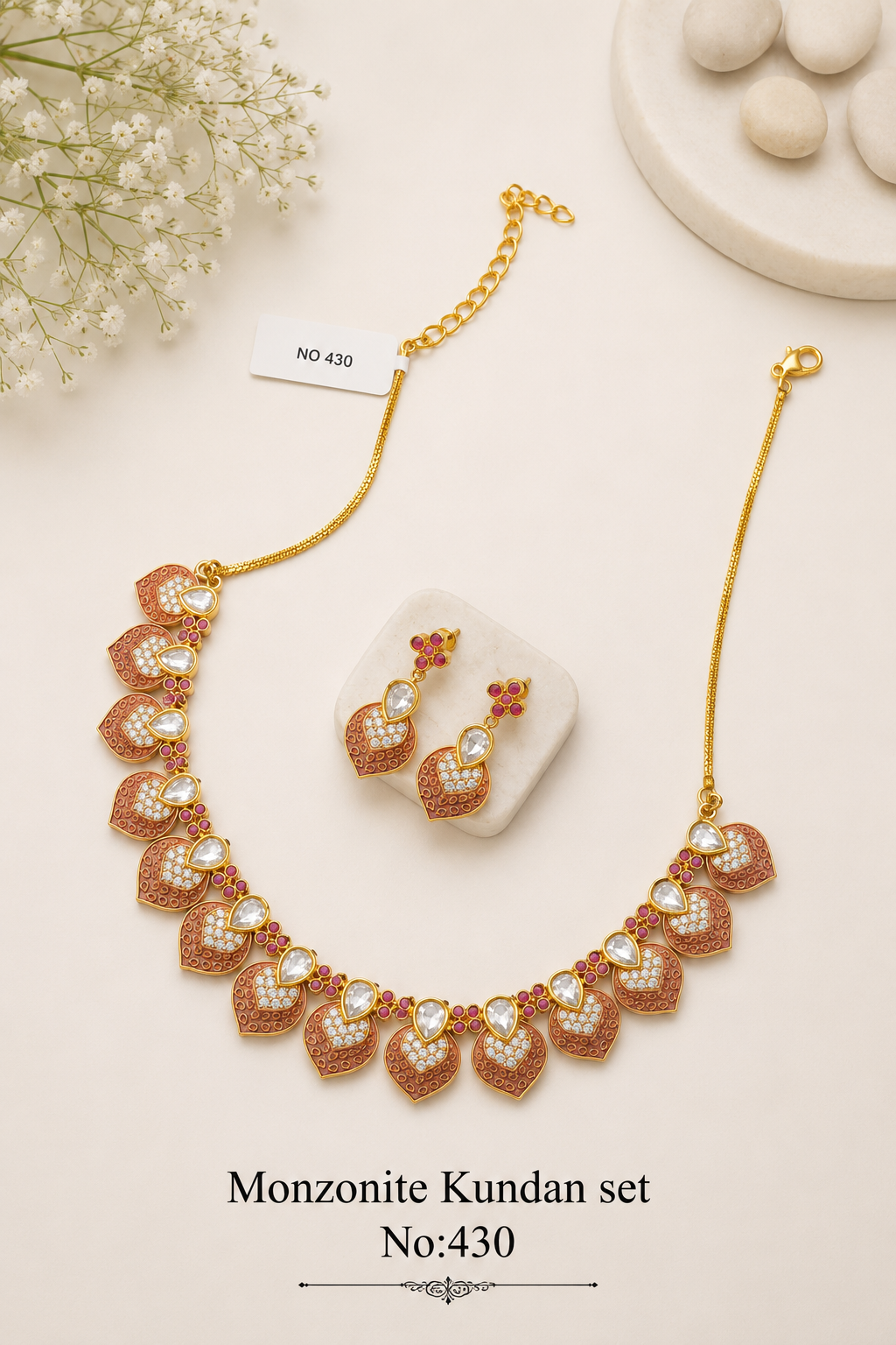 Monzonite Kundan Sets