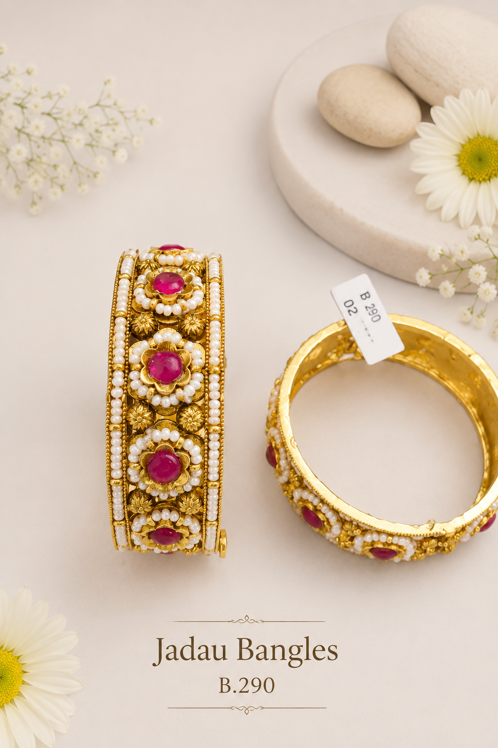 Pachi Kundan/Jadau Bangles