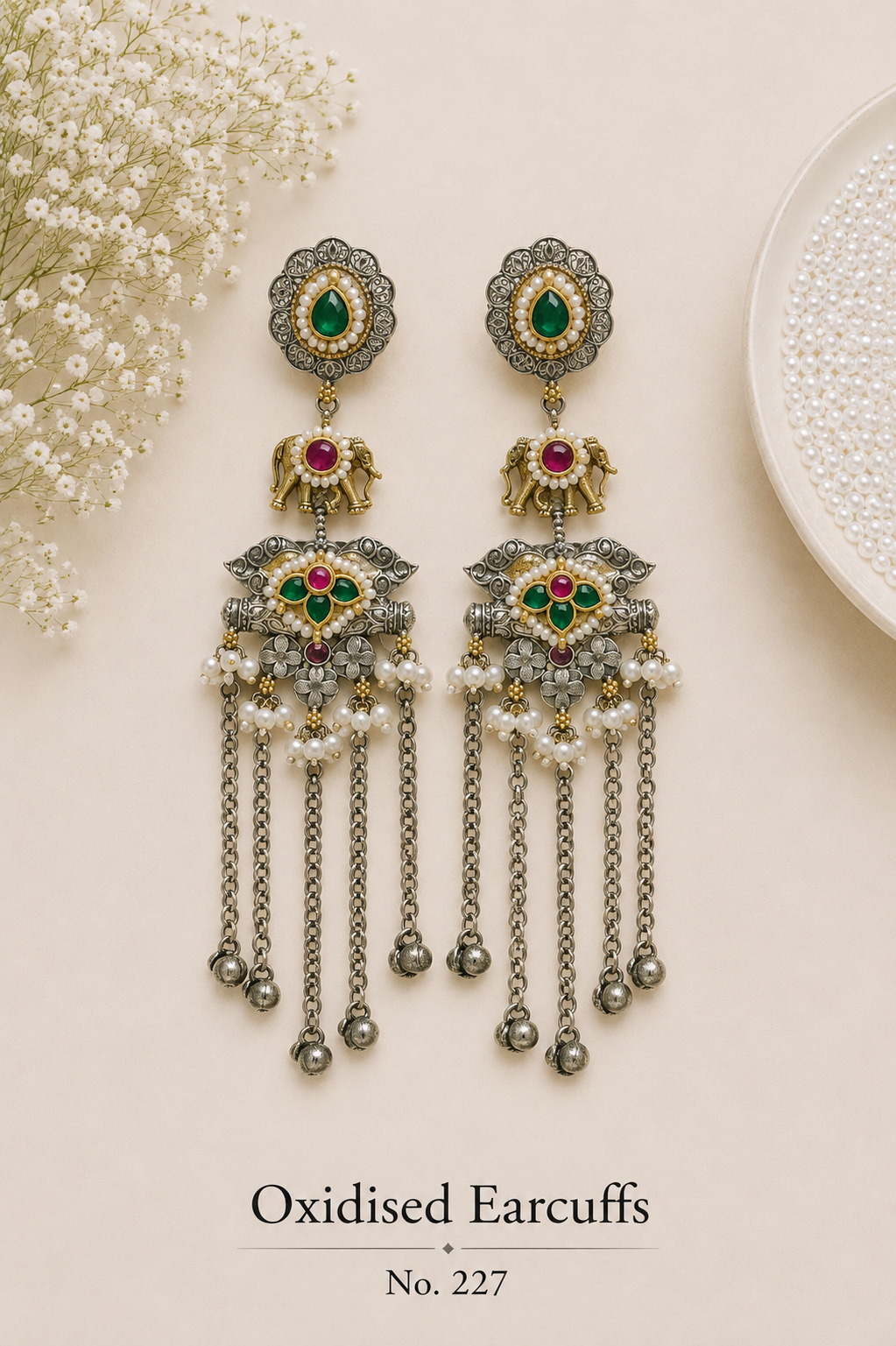 Oxidised Earrings
