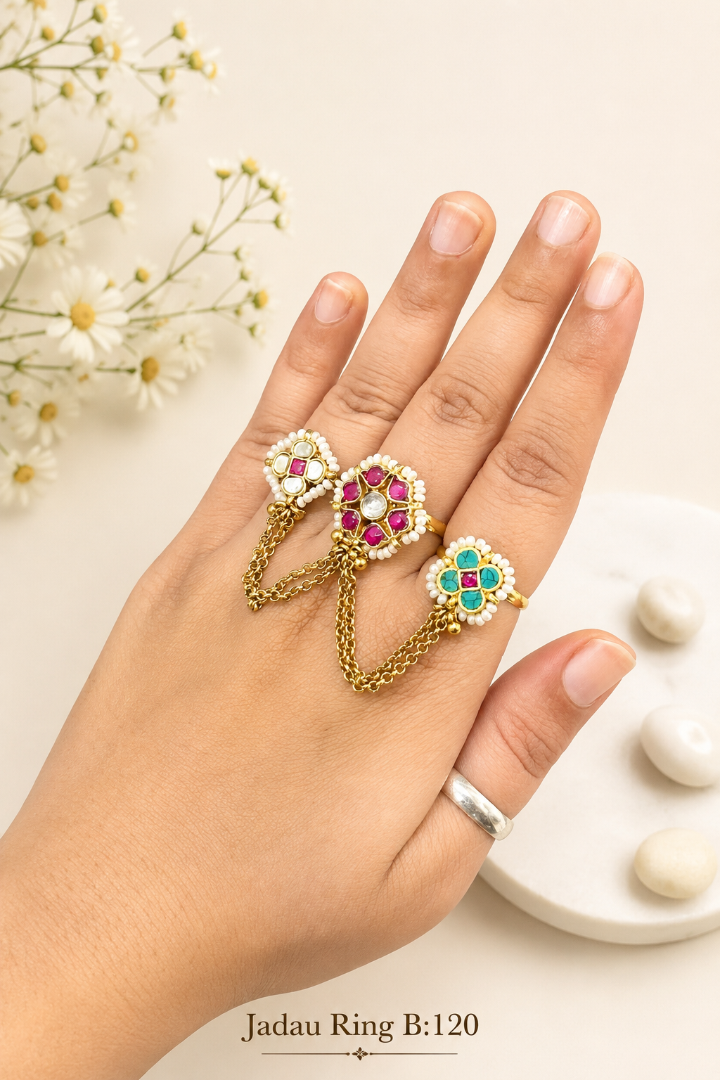 Pachi/Jadau Kundan Ring