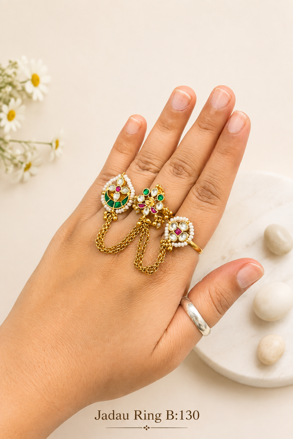 Pachi/Jadau Kundan Ring