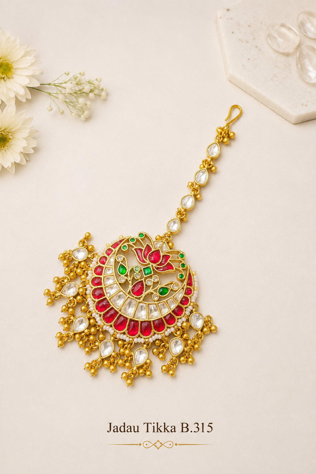 Pachi Kundan [Jadau Kundan] Mangtika / Tika