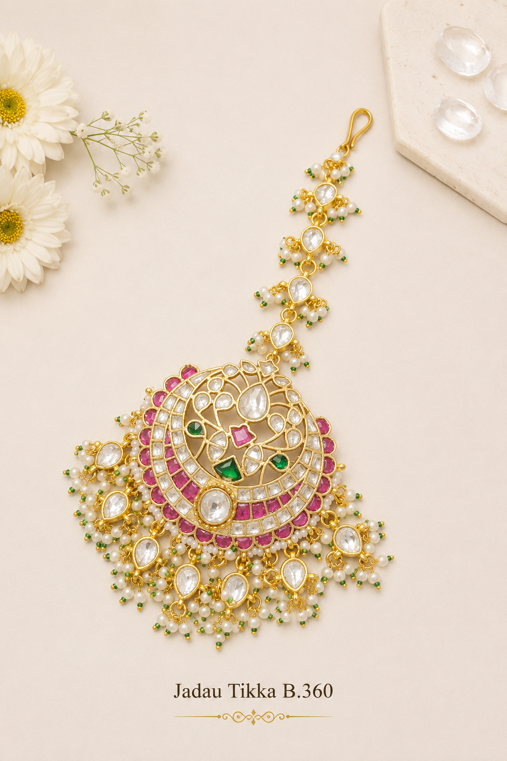 Pachi Kundan [Jadau Kundan] Mangtika / Tika