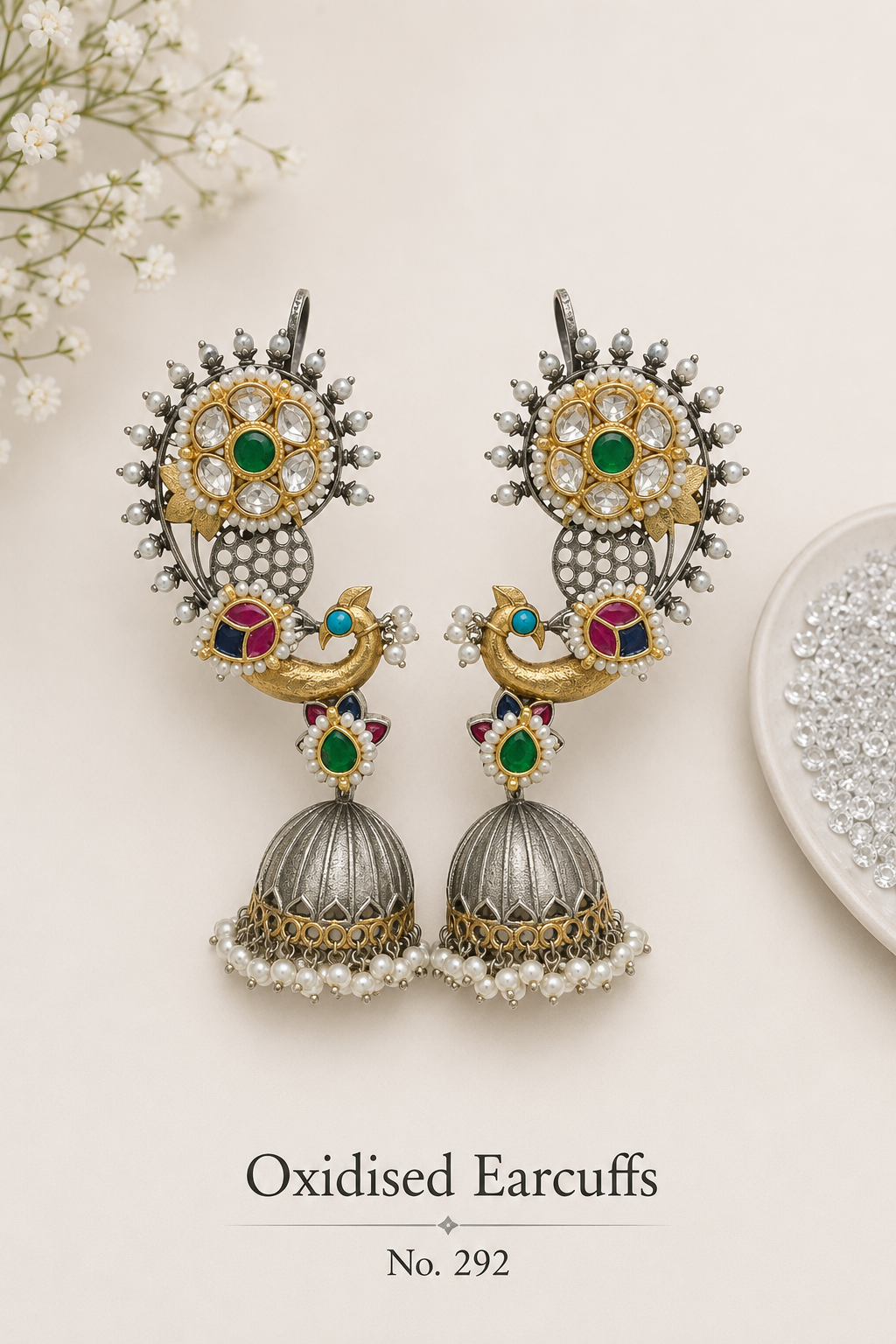 Oxidised Earrings [ Earcuffs ]