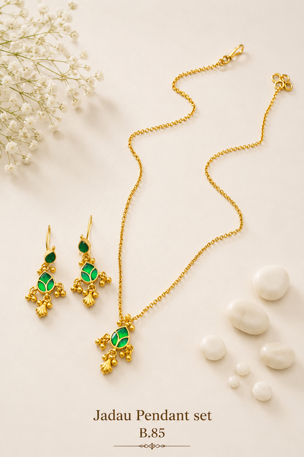 Pachi Kundan/ Jadau Pendant Set