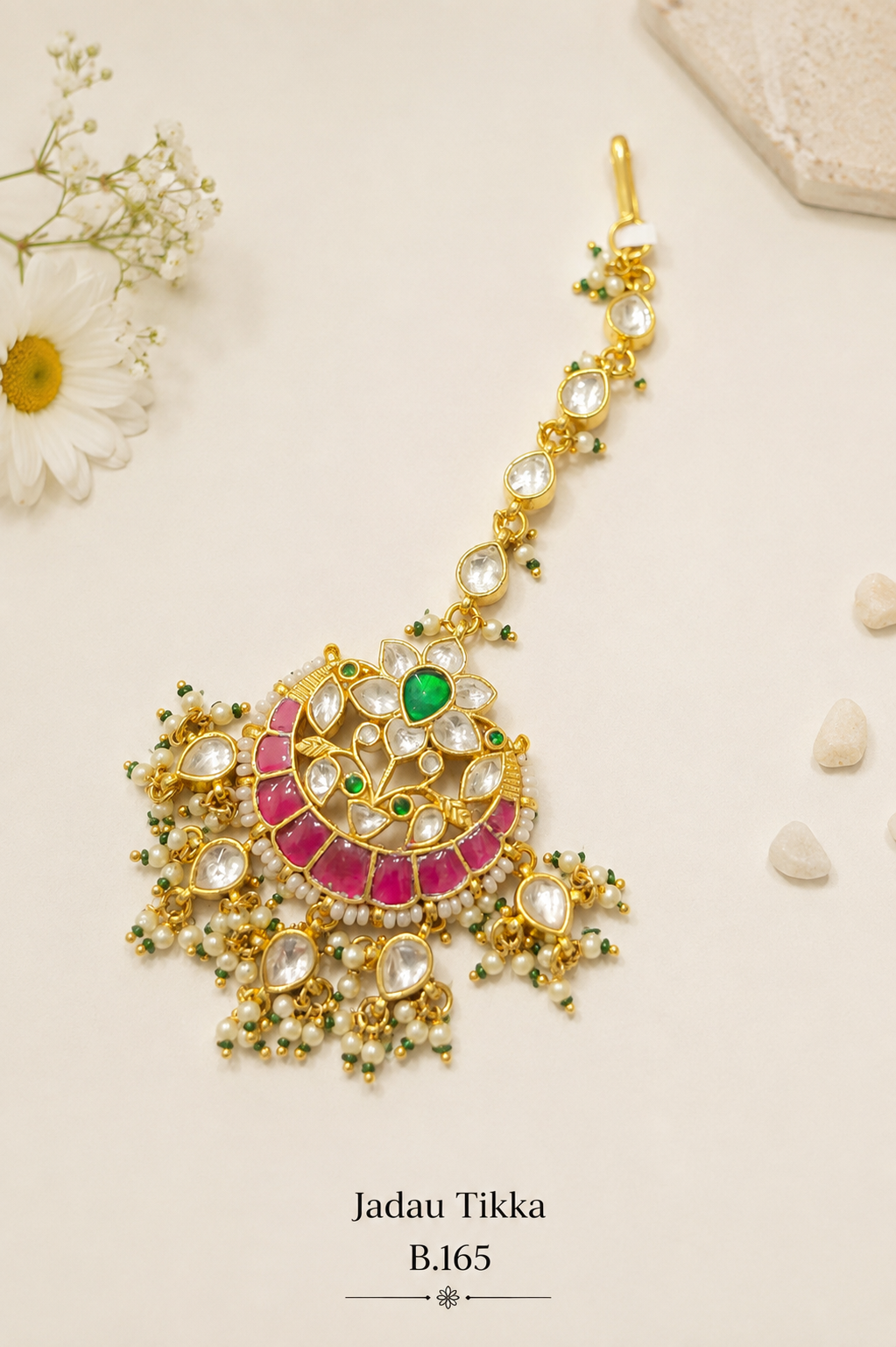 Pachi Kundan [Jadau Kundan] Mangtika / Tika