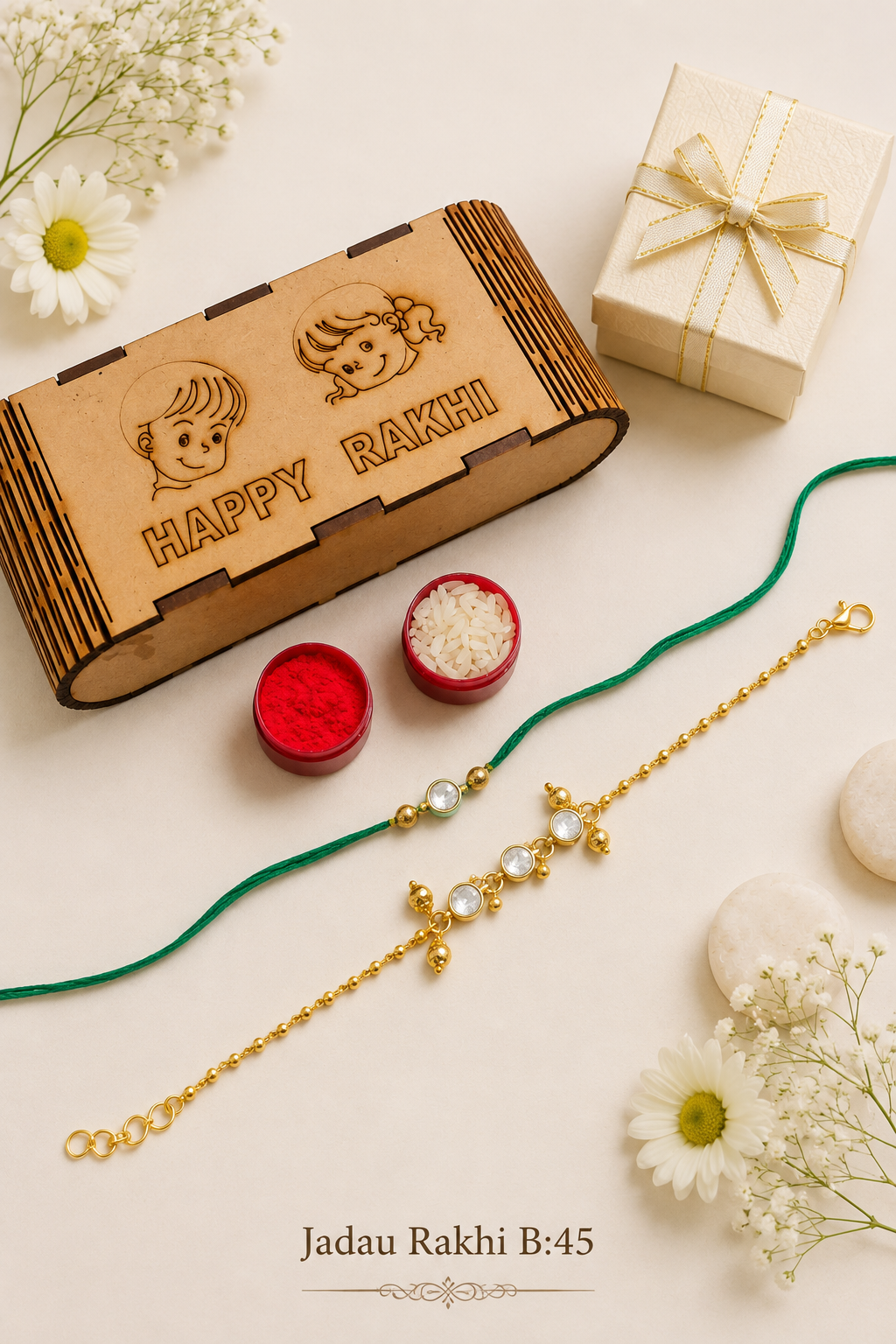 Pachi/Jadau Kundan Rakhi