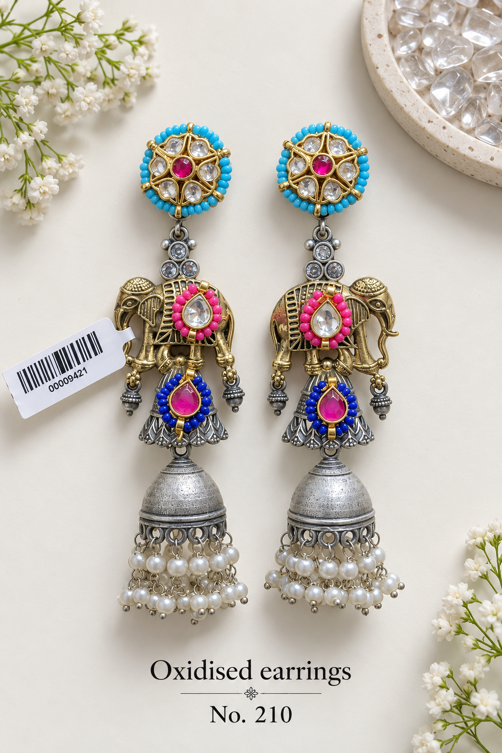 Oxidised Earrings