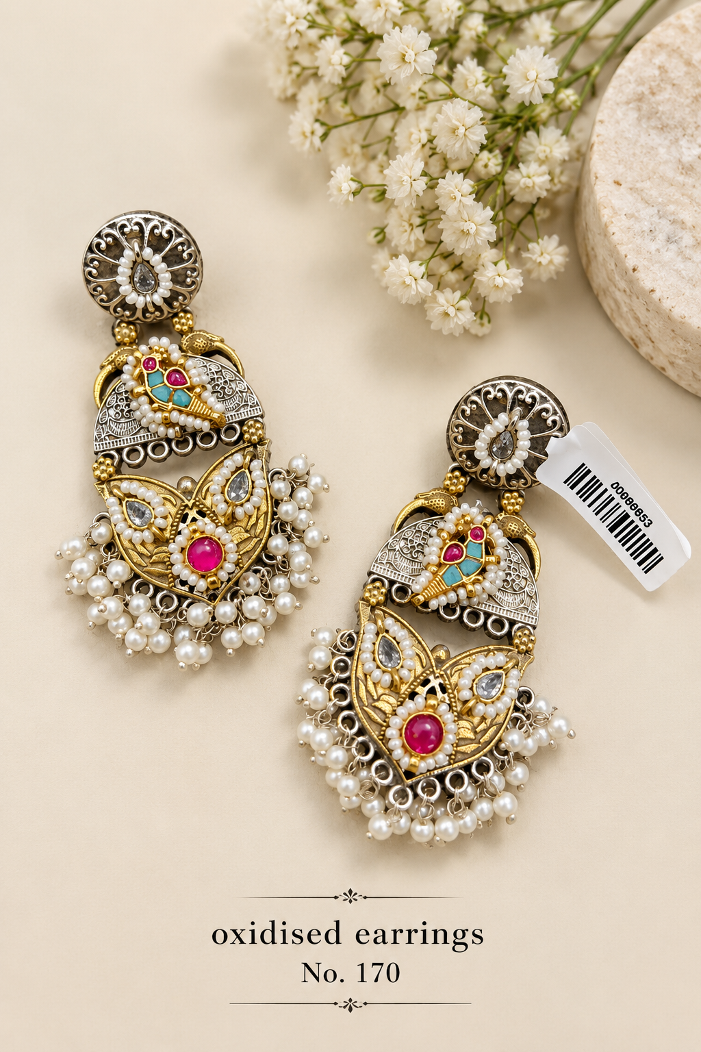 Oxidised Earrings